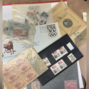 Vintage Stamp Collection Variety of Unused and Used